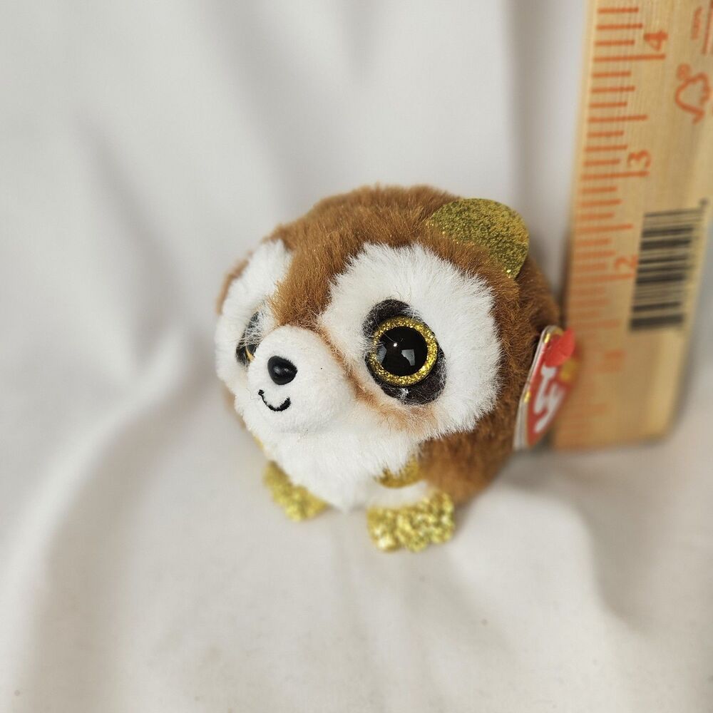 Ty Puffies (Beanie Balls) - PICKPOCKET the Raccoon (4 inch) Plush Toy 2023 MWMTs